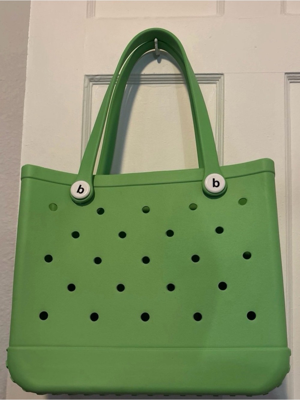 Bright Green Casual Tote Bag medium size